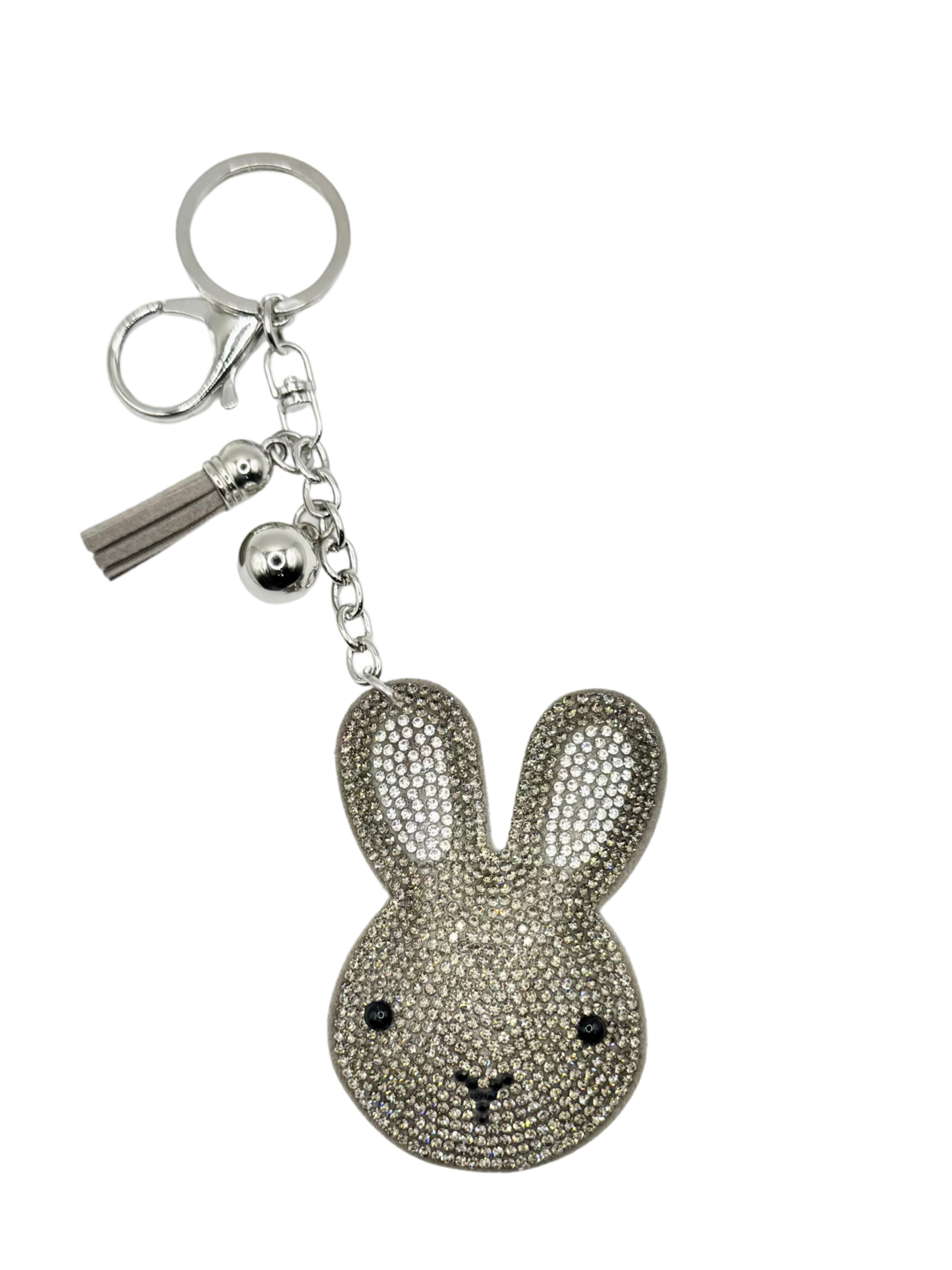 Bunny Rhinestone Keychain