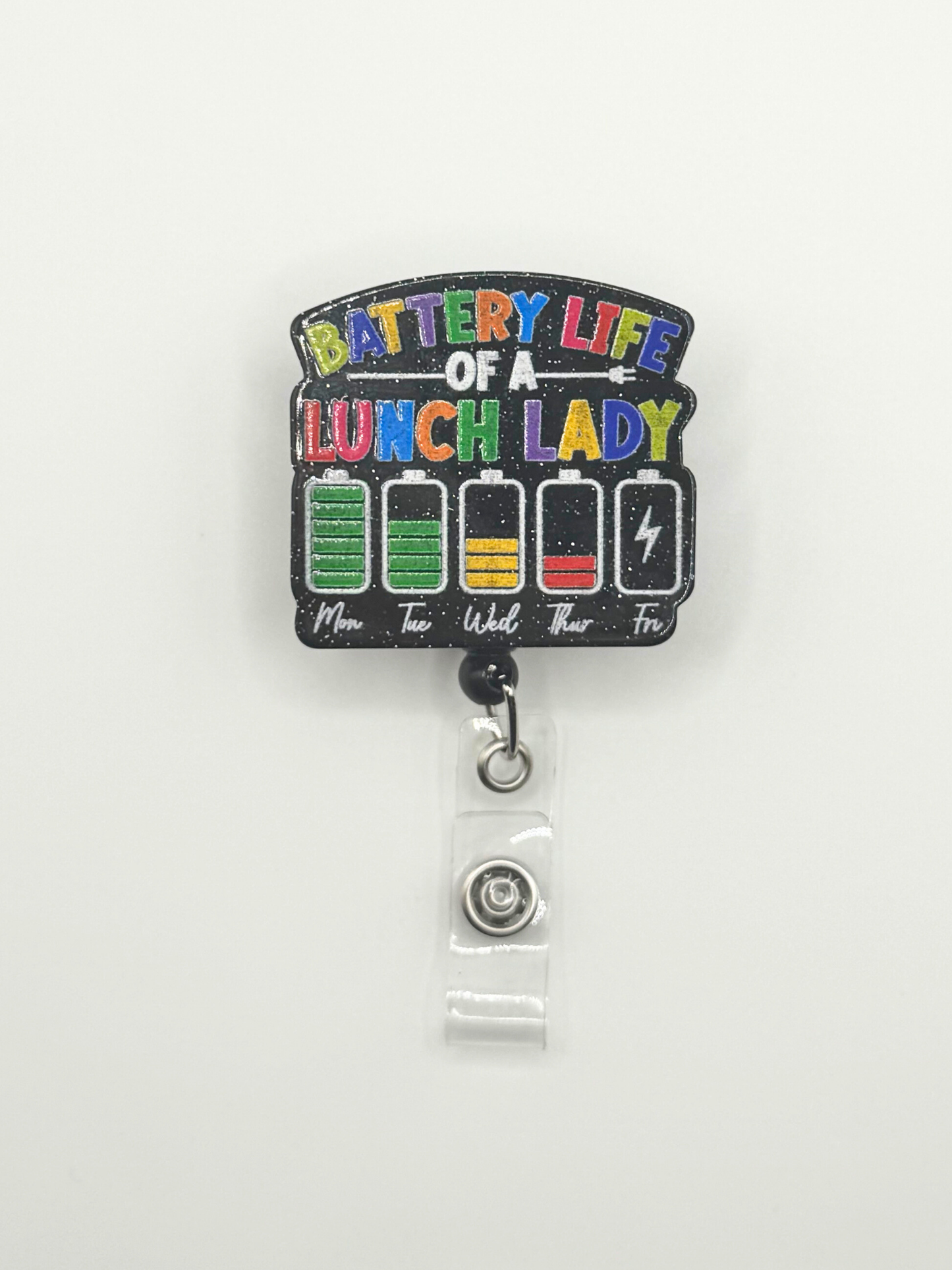 Lunch Lady Badge Reel