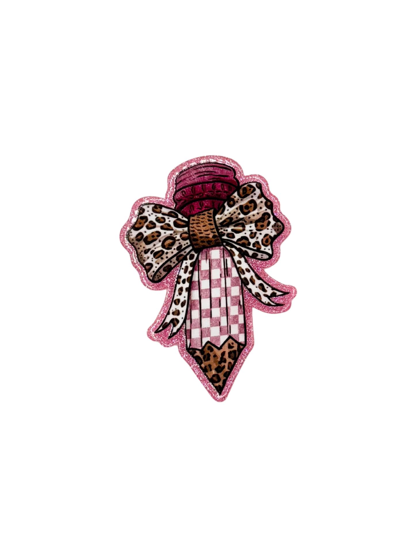 Checkered Pencil Acrylic