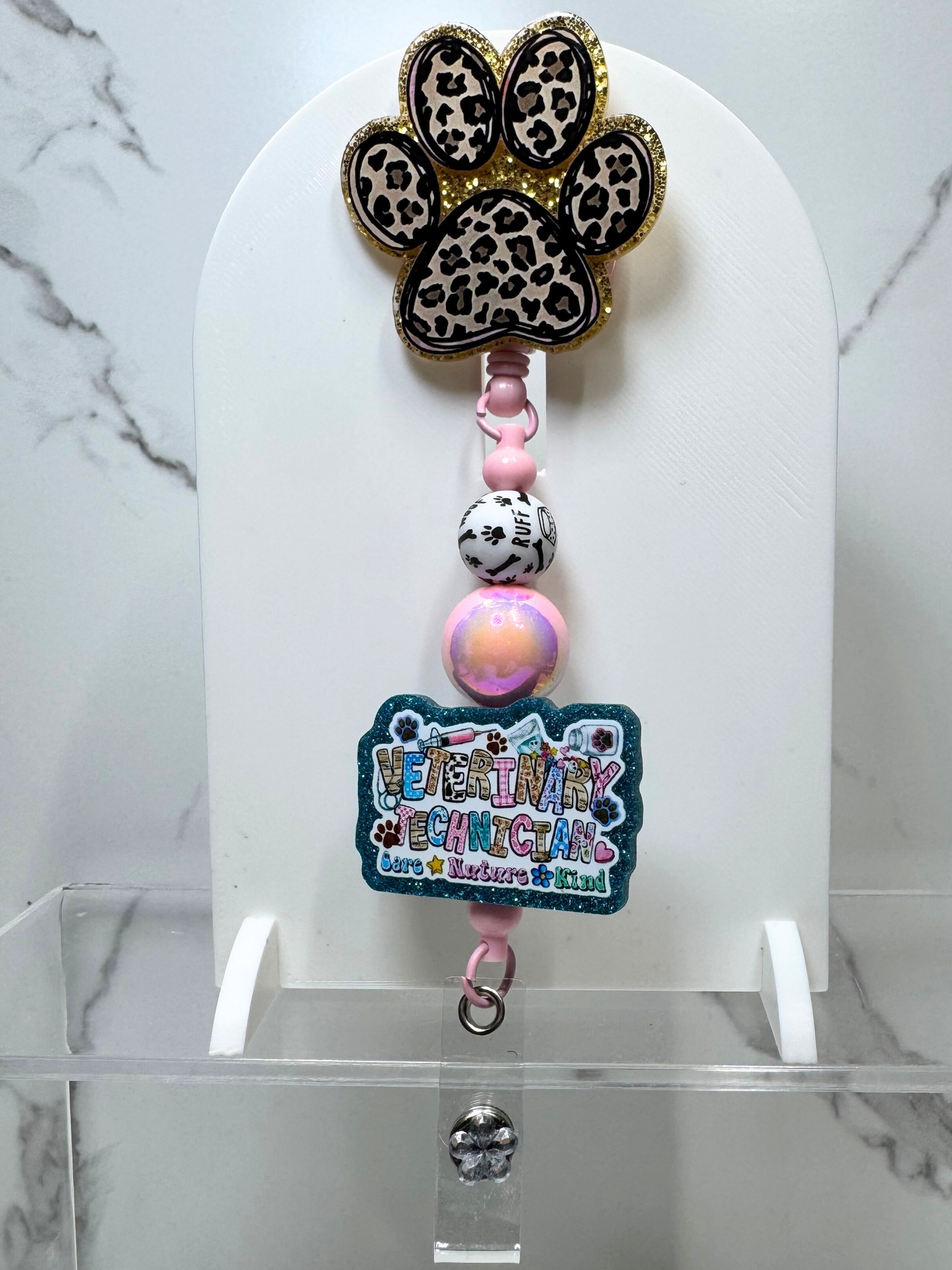 Veterinary Technician Badge Reel