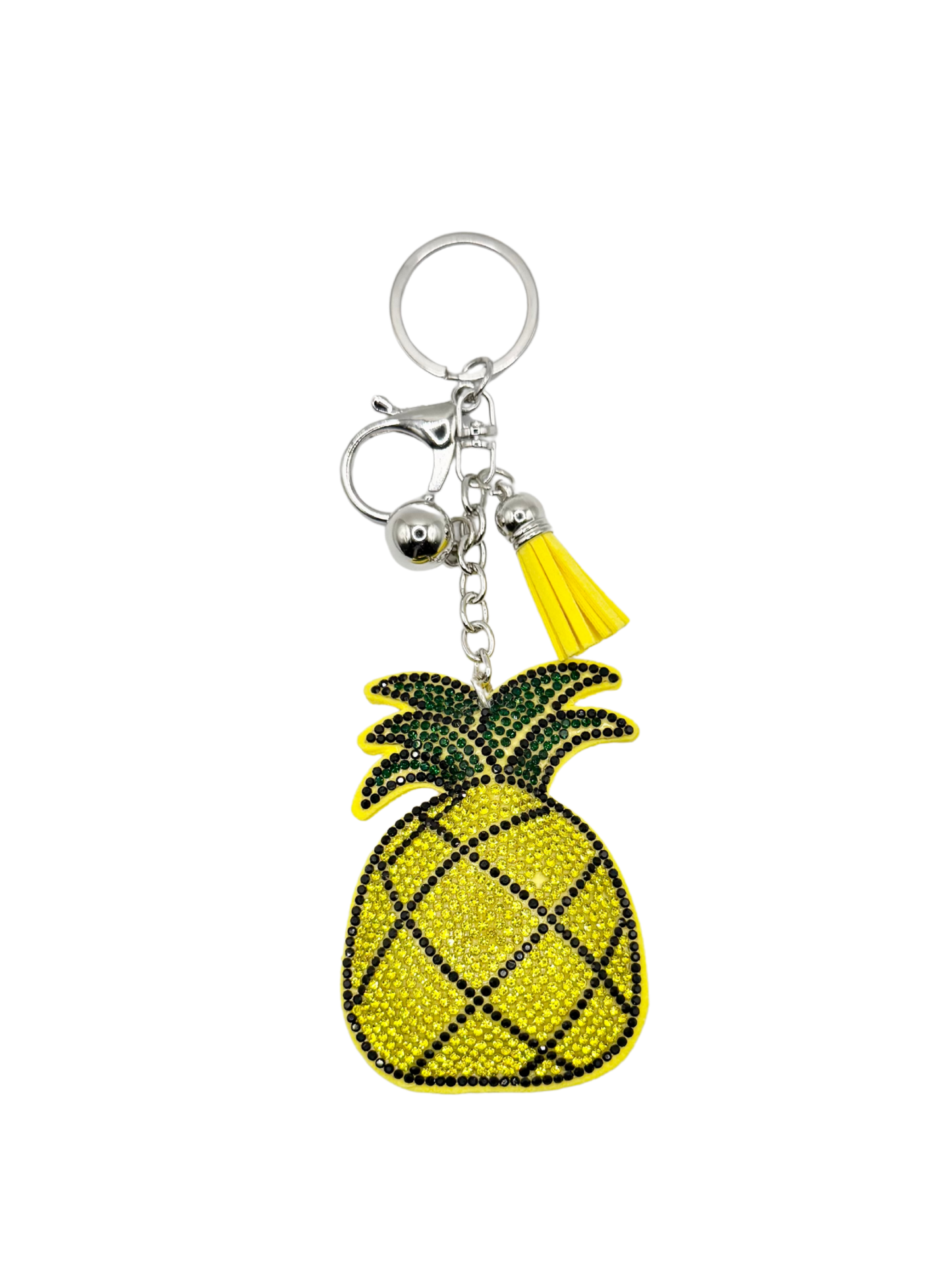 Pineapple Rhinestone Keychain