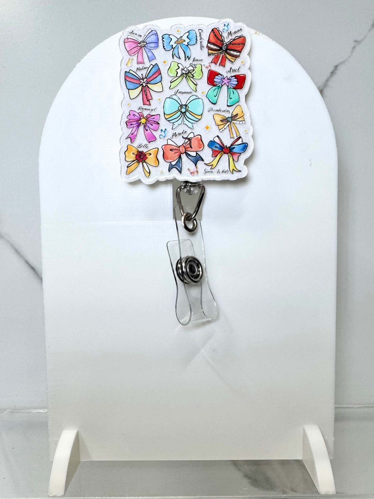 Princess Bow Badge Reel