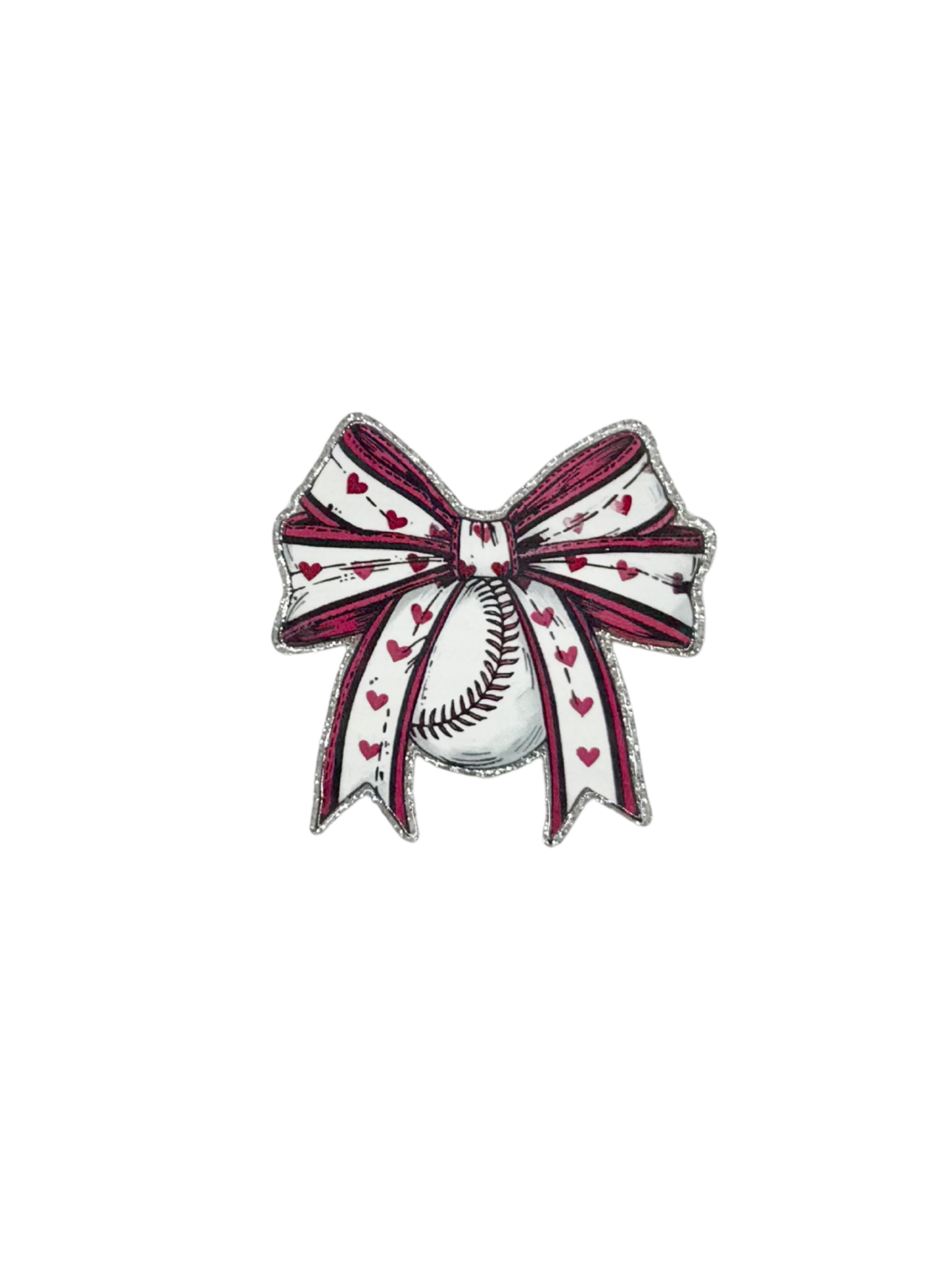 Baseball Bow Acrylic
