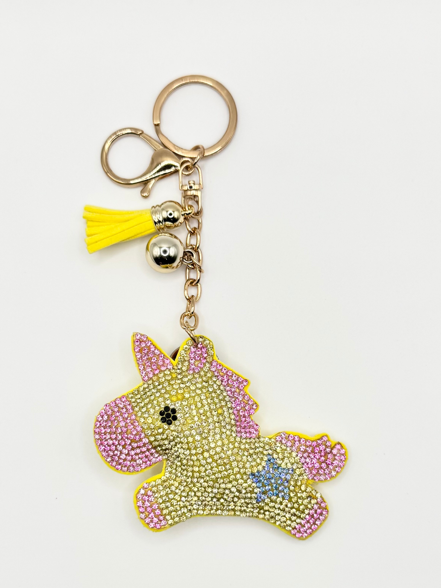 Unicorn Rhinestone Keychain