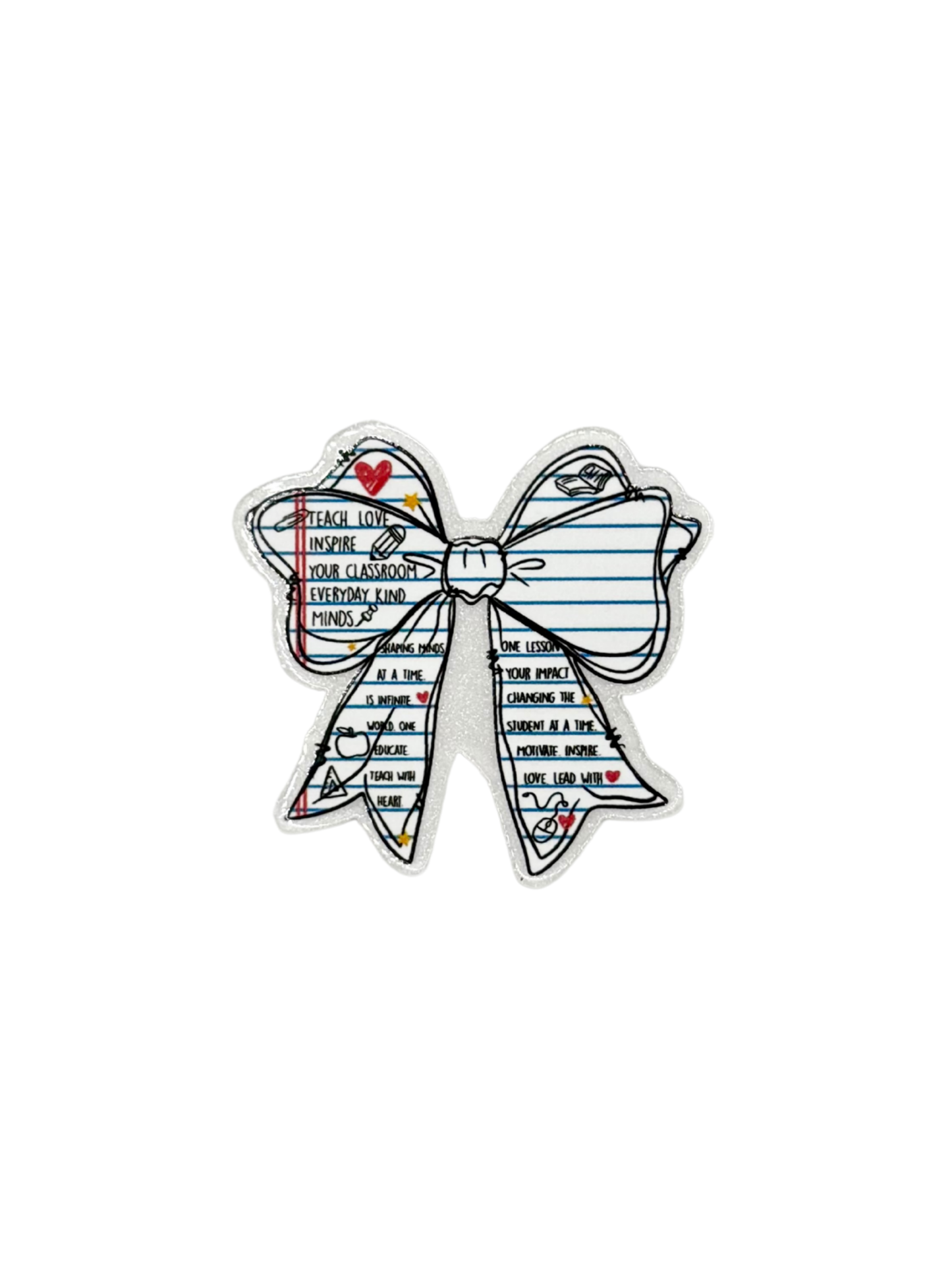Notebook Bow Acrylic