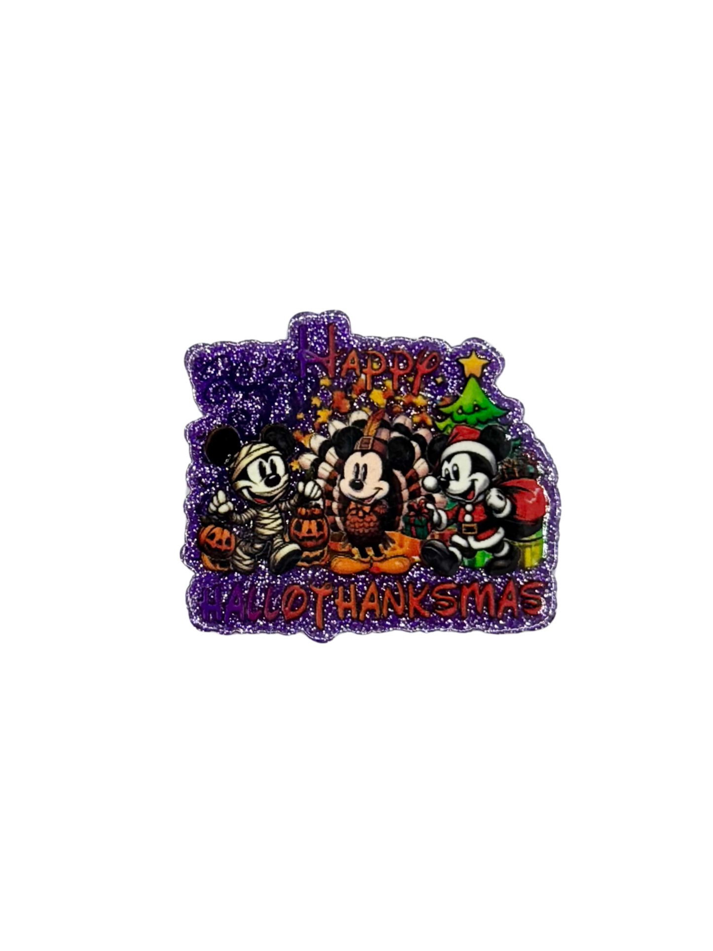 Mouse Happy Hallothanksmas Acrylic