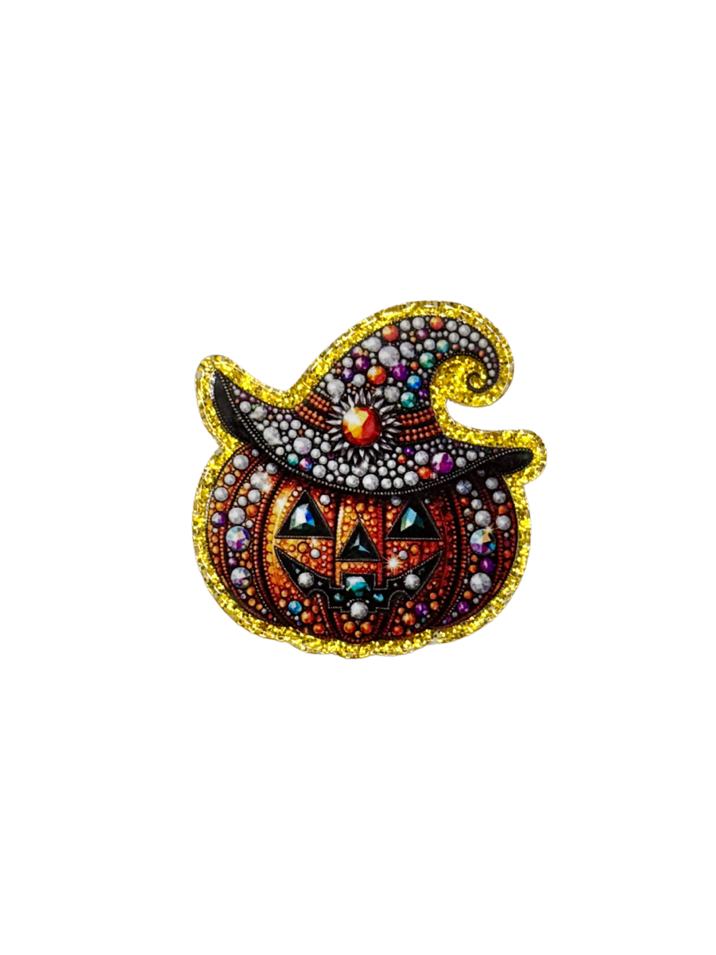 Rhinestone Pumpkin Acrylic