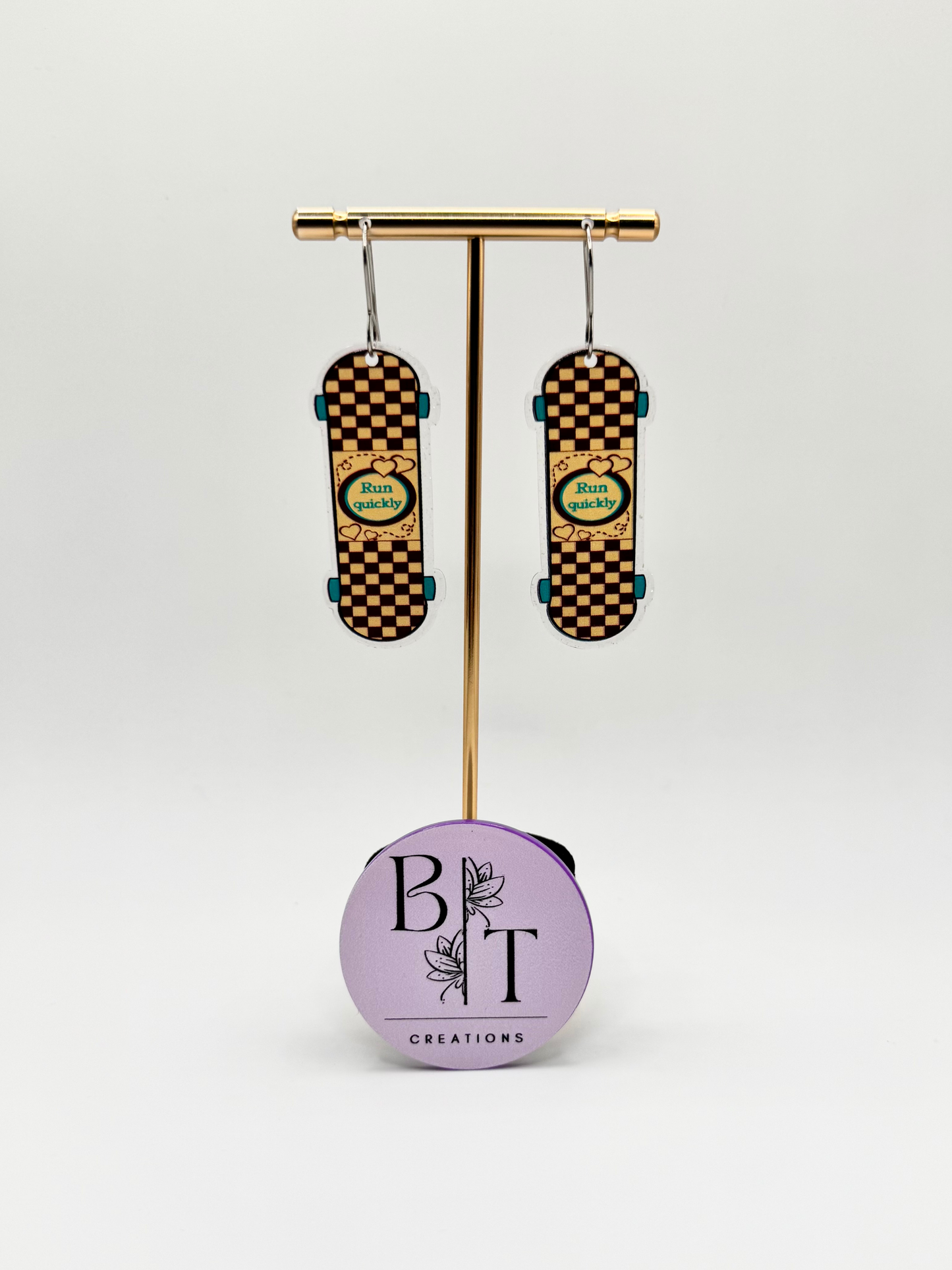 Skateboard Earrings