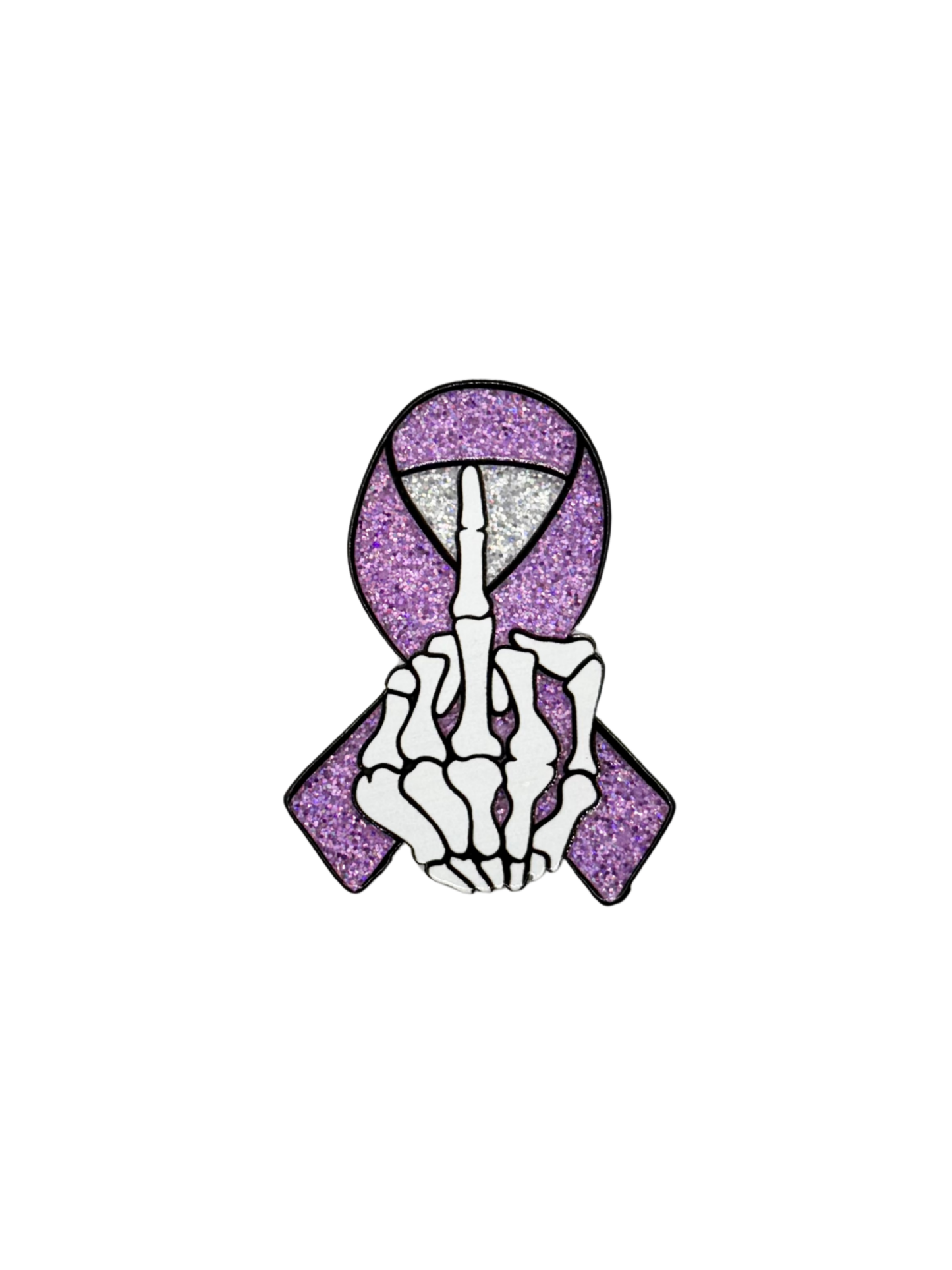 FU Purple Ribbon Acrylic