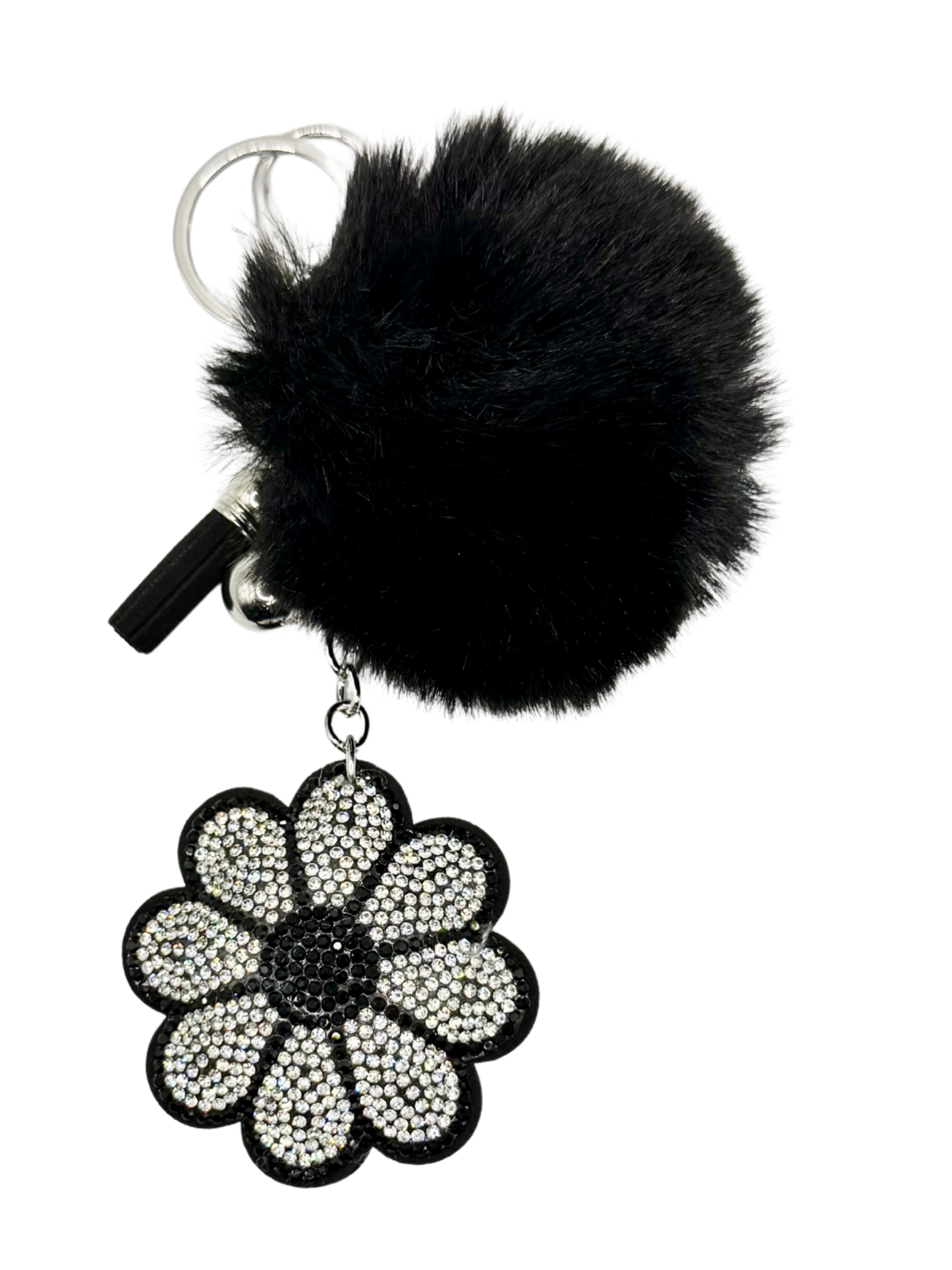 Flower Rhinestone Keychain