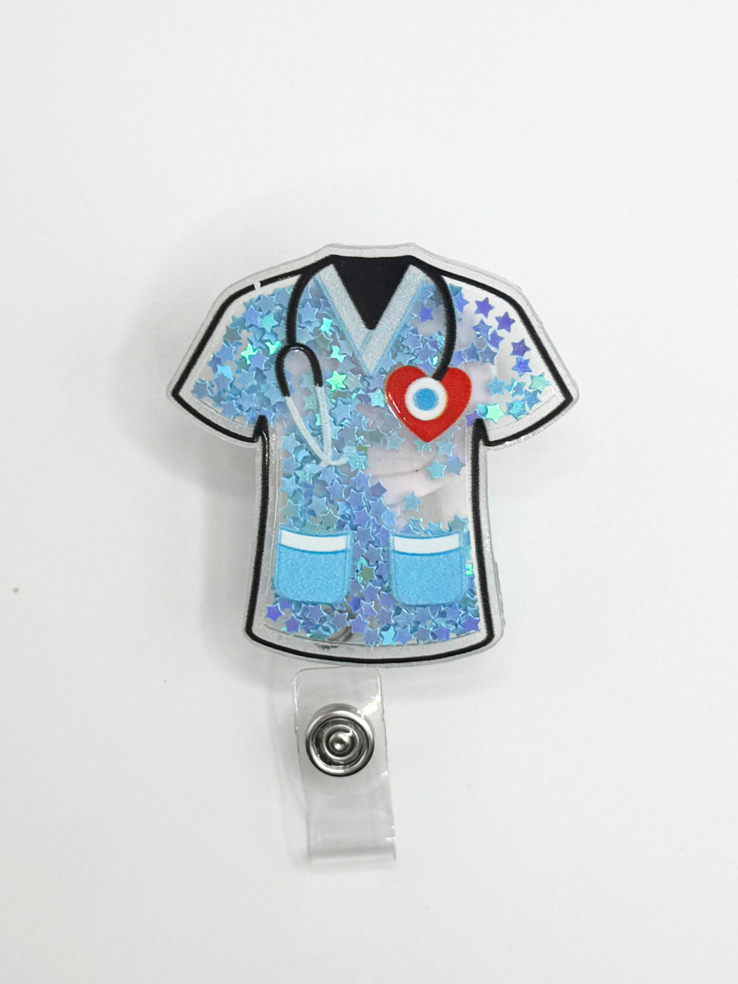 Shaker Scrub Shirt Badge