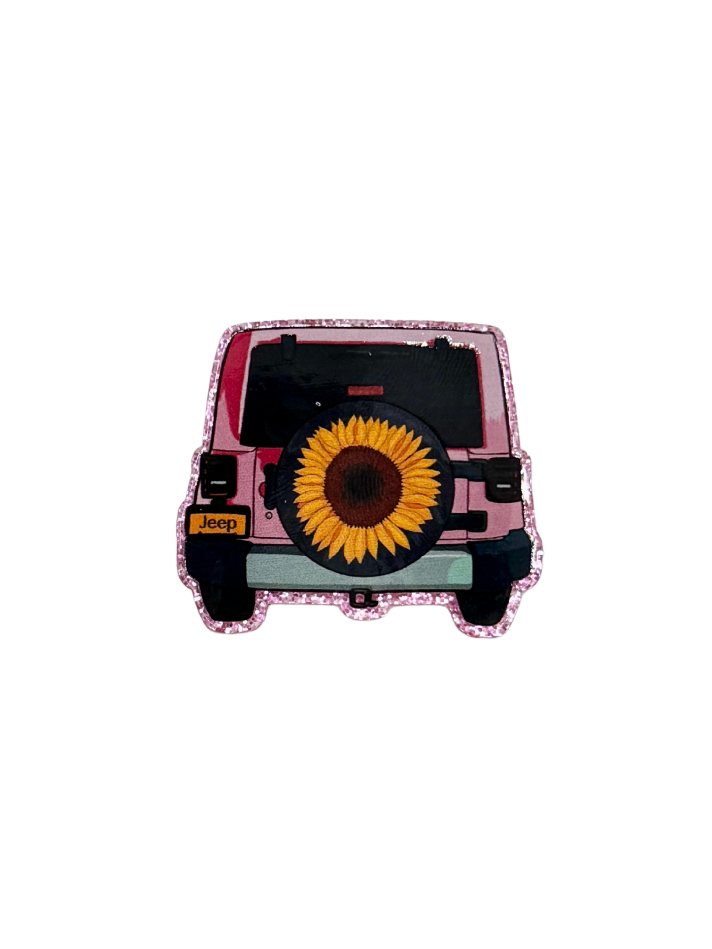 Sunflower Jeep Acrylic