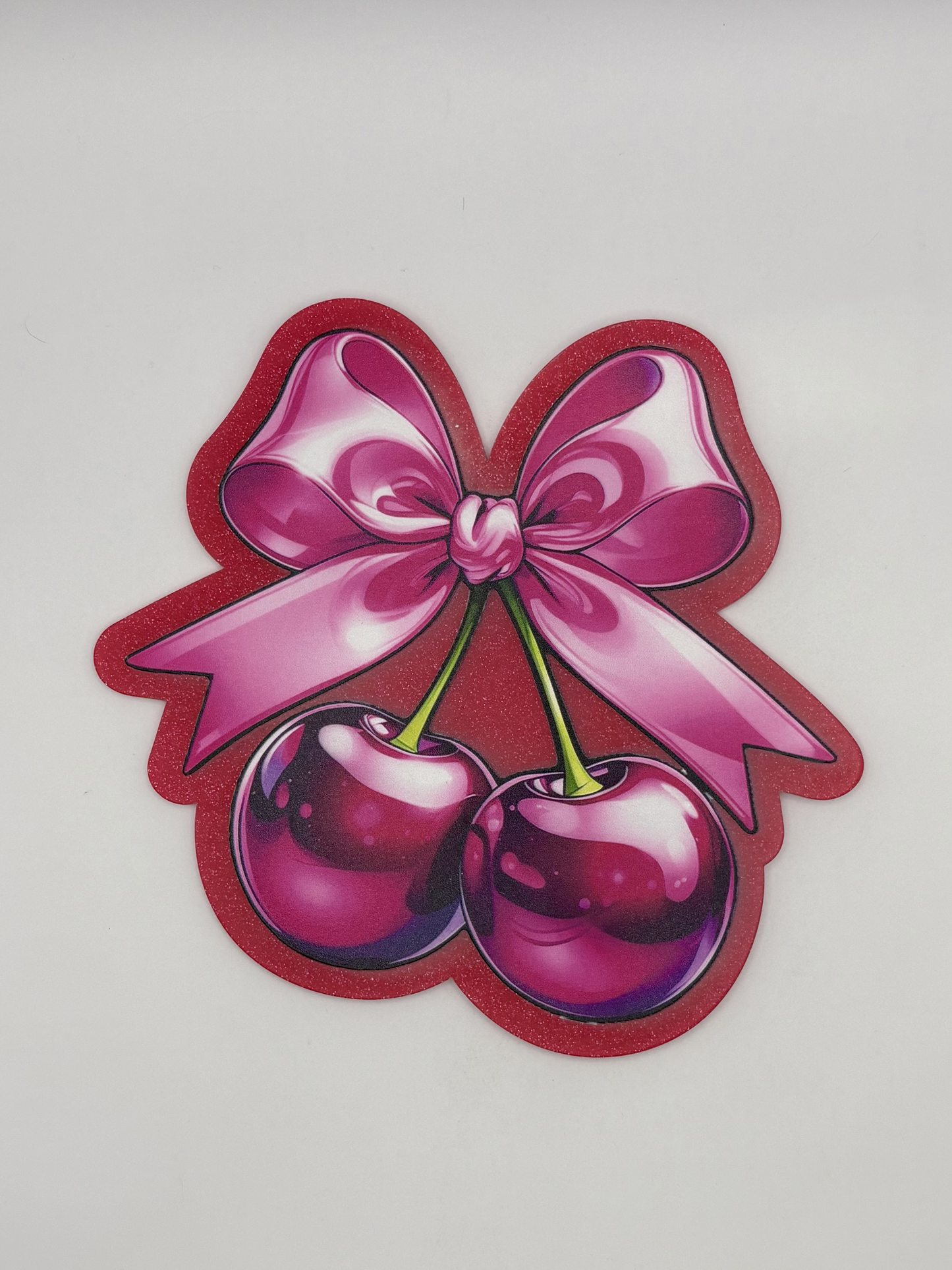 Cherry Bow Acrylic