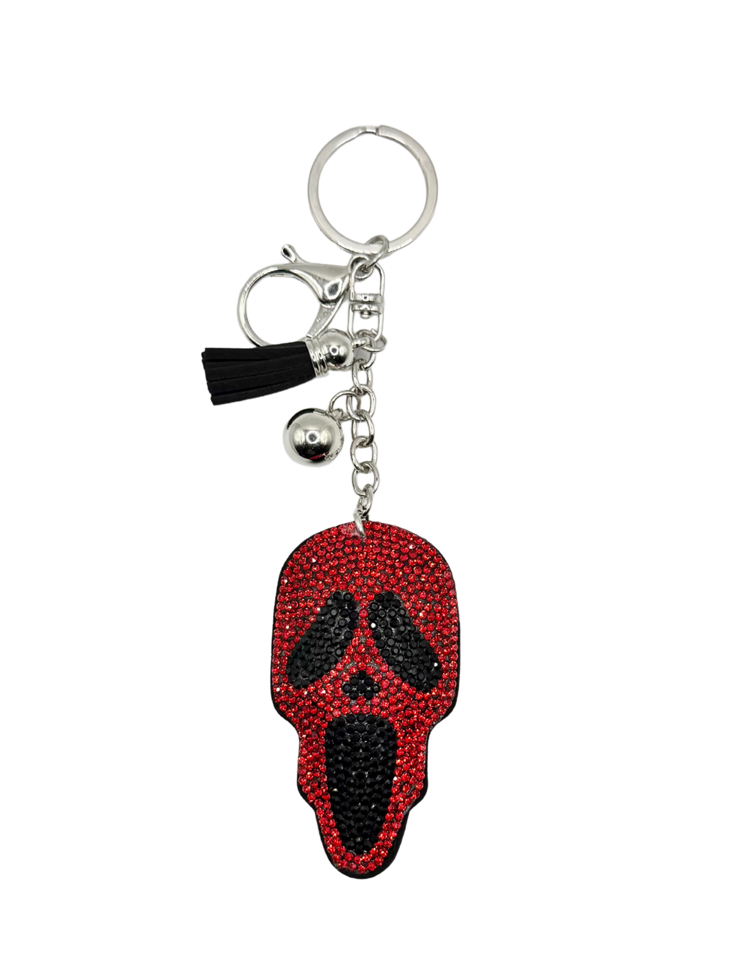 Scream Rhinestone Keychain