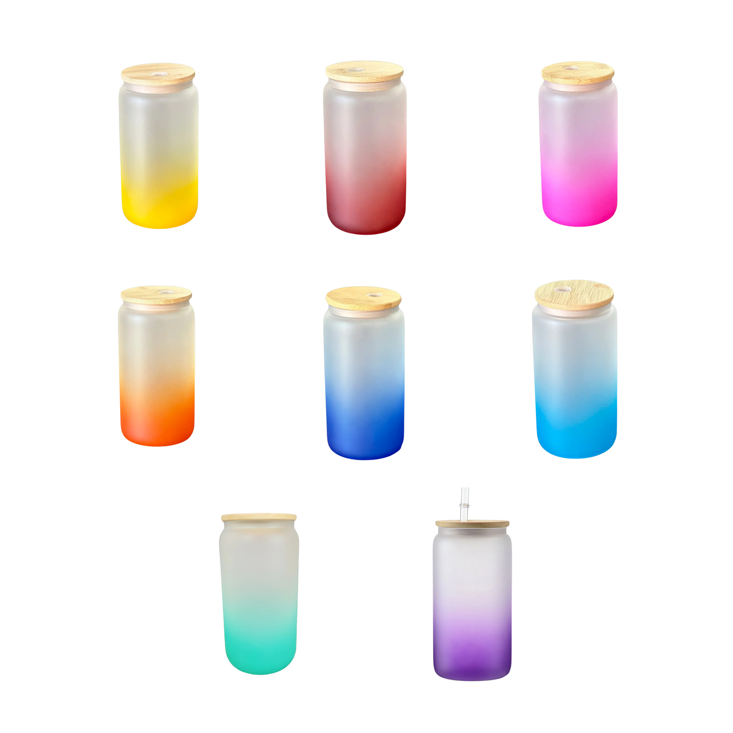 16oz Glass Ombre