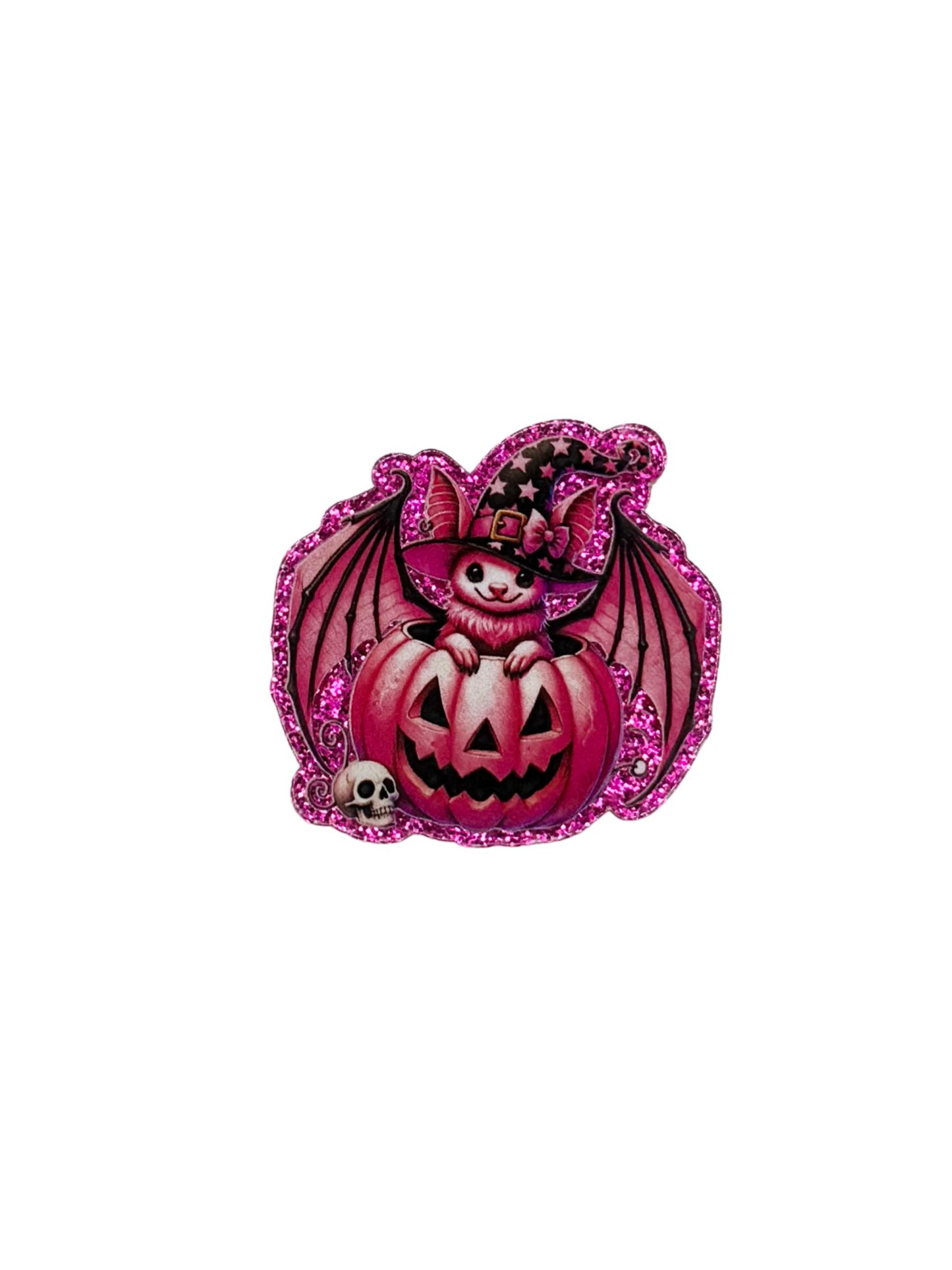 Pink Bat Pumpkin Acrylic