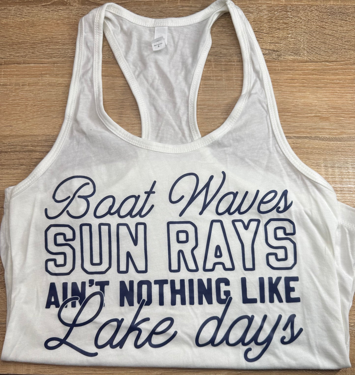 Boat Waves Sun Rays Ain't Nothing Like Lake Days