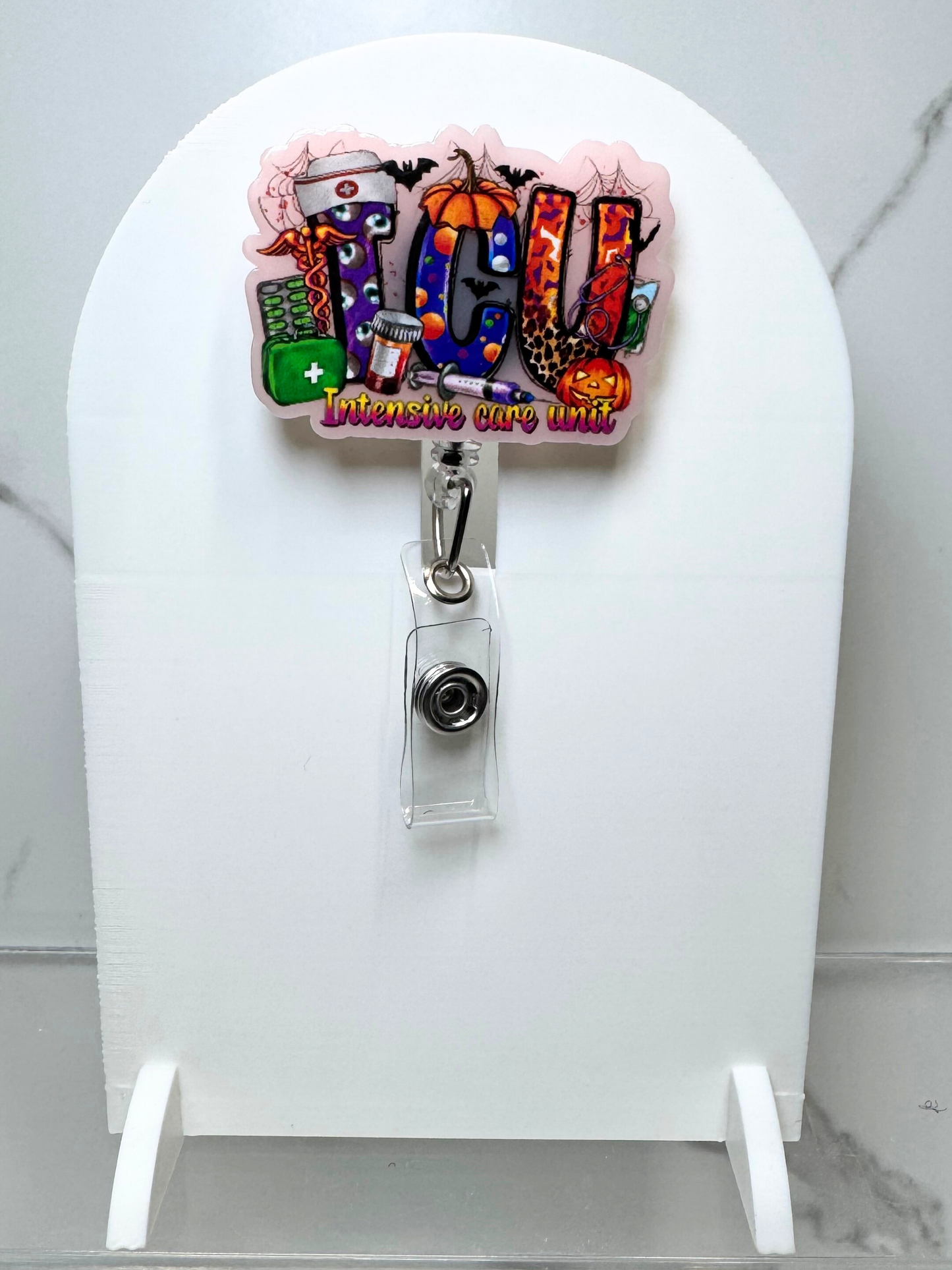 Halloween ICU Badge Reel