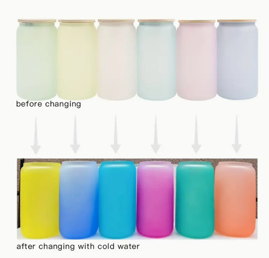 16oz Glass Color Changing