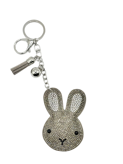 Bunny Rhinestone Keychain