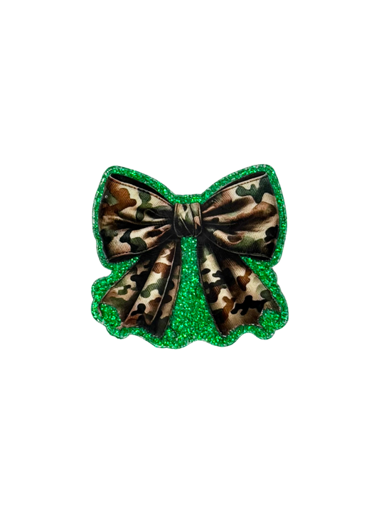 Camo Bow Acrylic