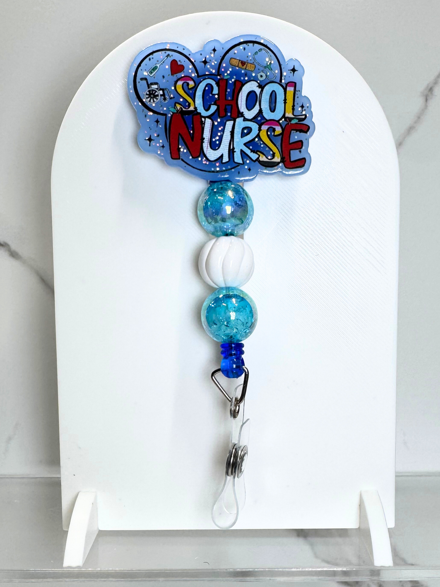 School Nurse Badge Reel