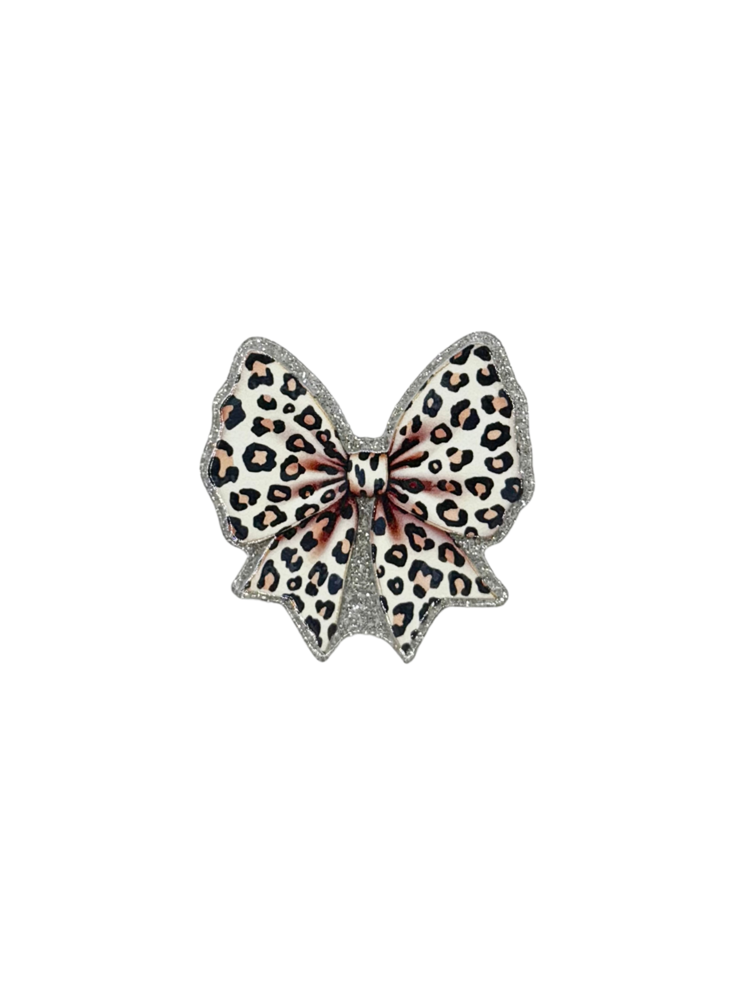 Leopard Bow Acrylic