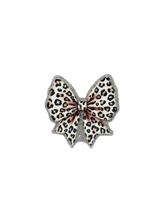 Leopard Bow Acrylic