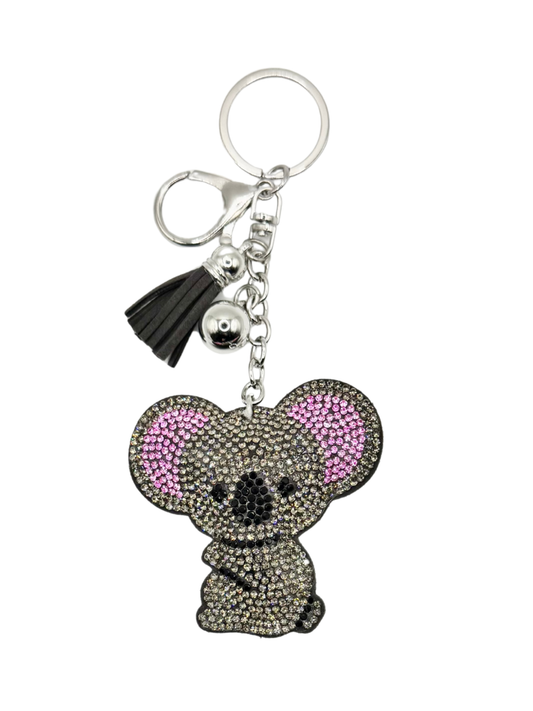 Koala Bear Rhinestone Keychain