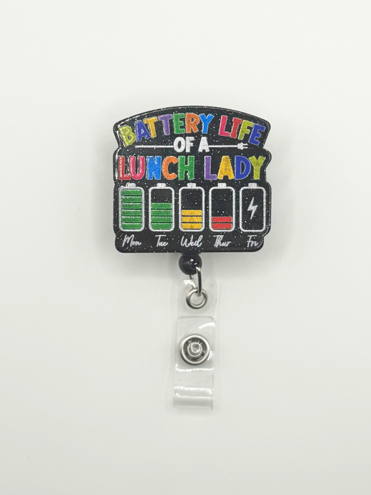 Lunch Lady Badge Reel