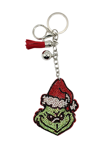 Green Guy Rhinestone Keychain