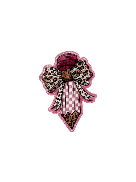 Checkered Pencil Acrylic