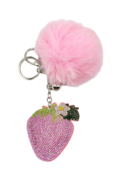 Fruit Rhinestone Keychain