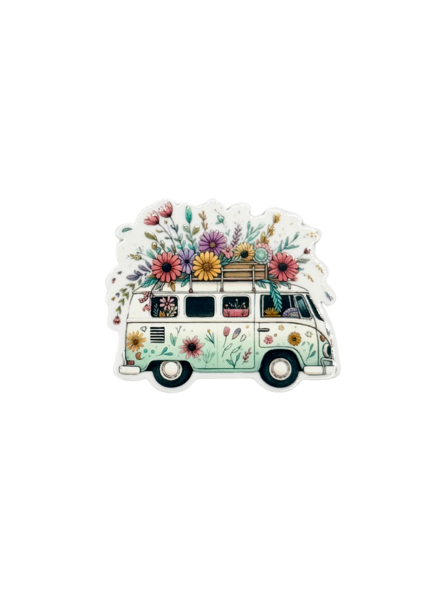 Flower VW Bus Acrylic