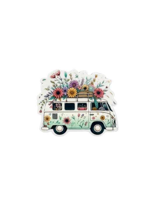 Flower VW Bus Acrylic
