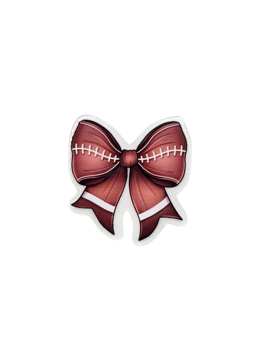 Football Bow Acrylic