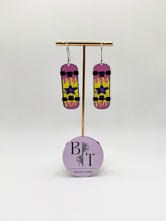 Skateboard Earrings