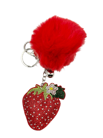 Fruit Rhinestone Keychain
