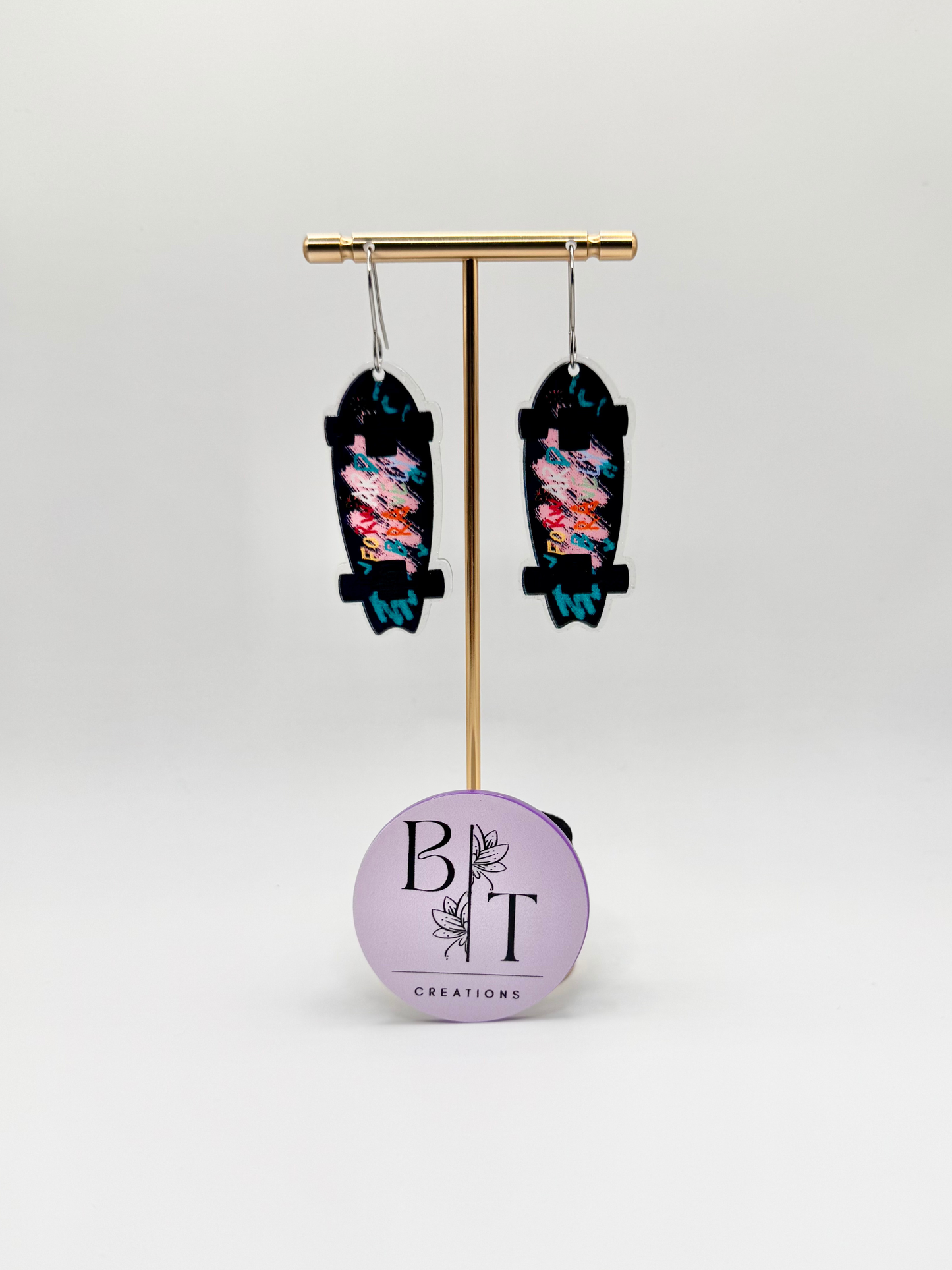 Skateboard Earrings