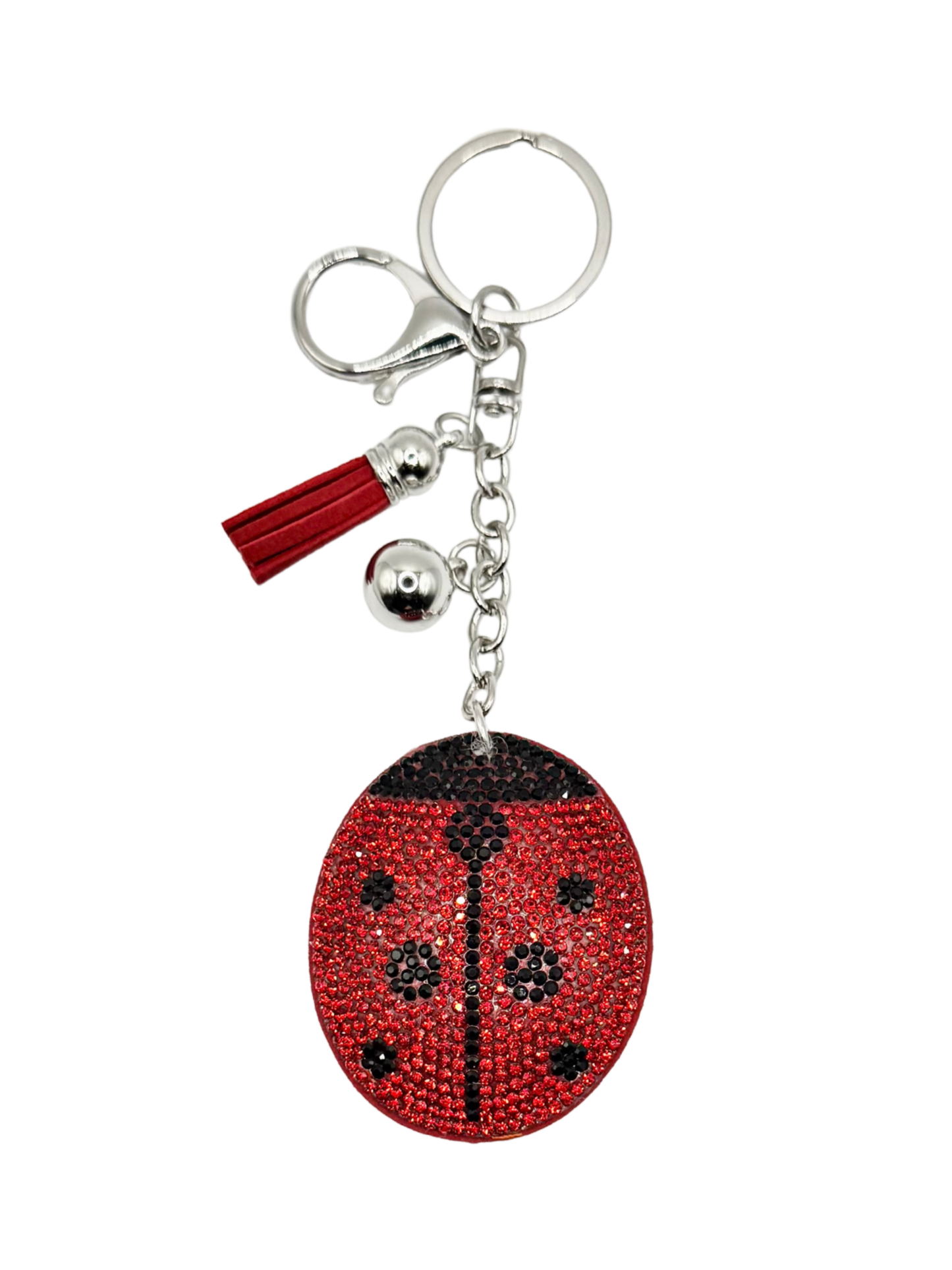 Lady Bug Rhinestone Keycahin