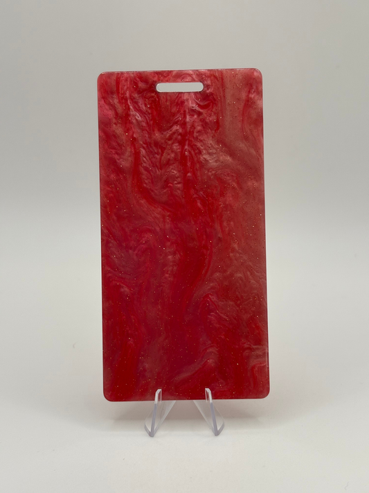 Red  Marble Badge Buddy
