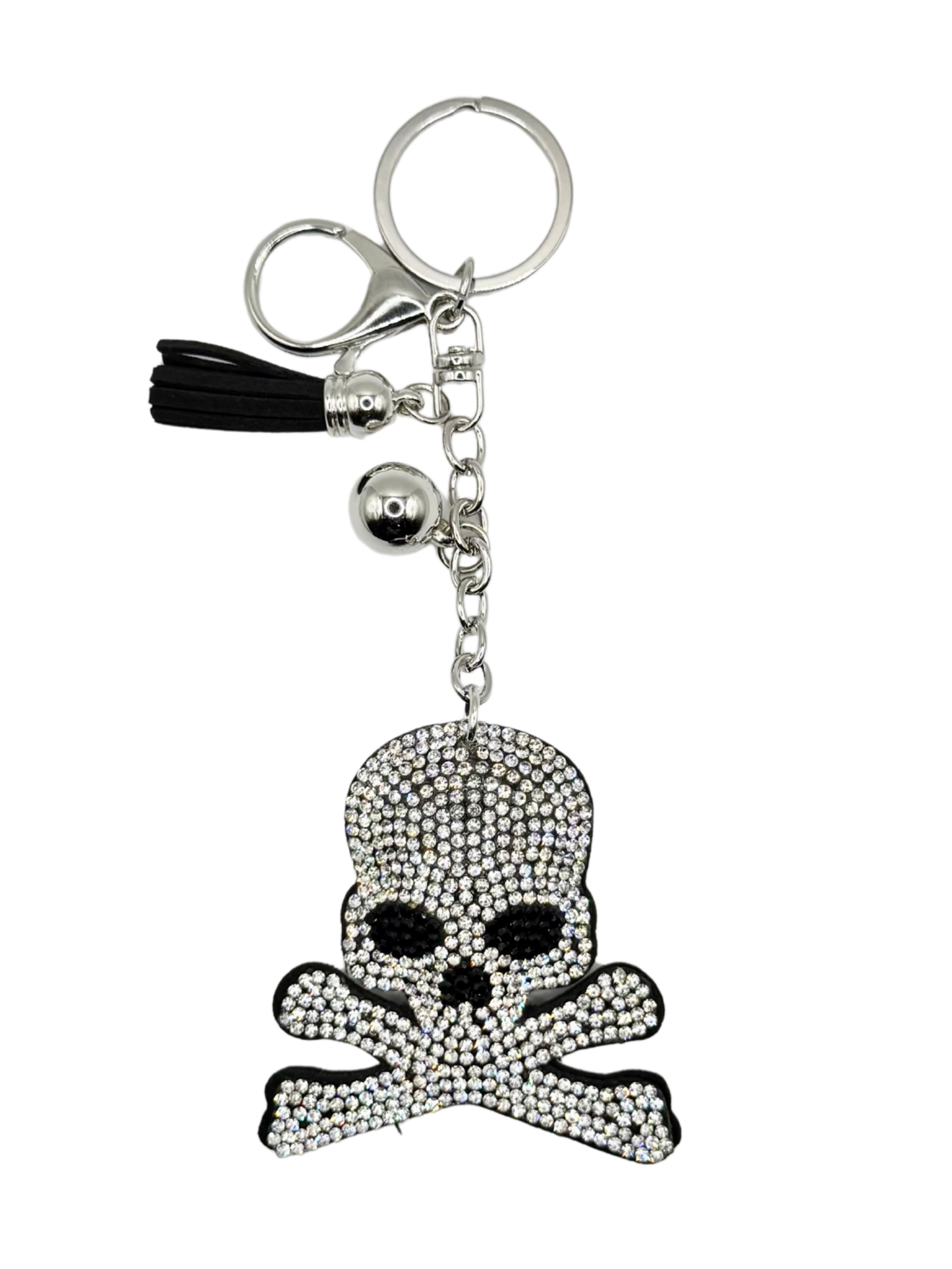 Crossbones Rhinestone Keychain