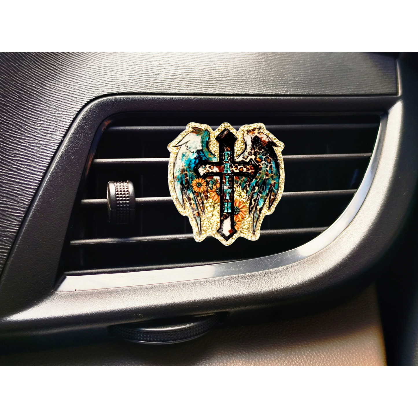 Faith Cross Car Vent Clip