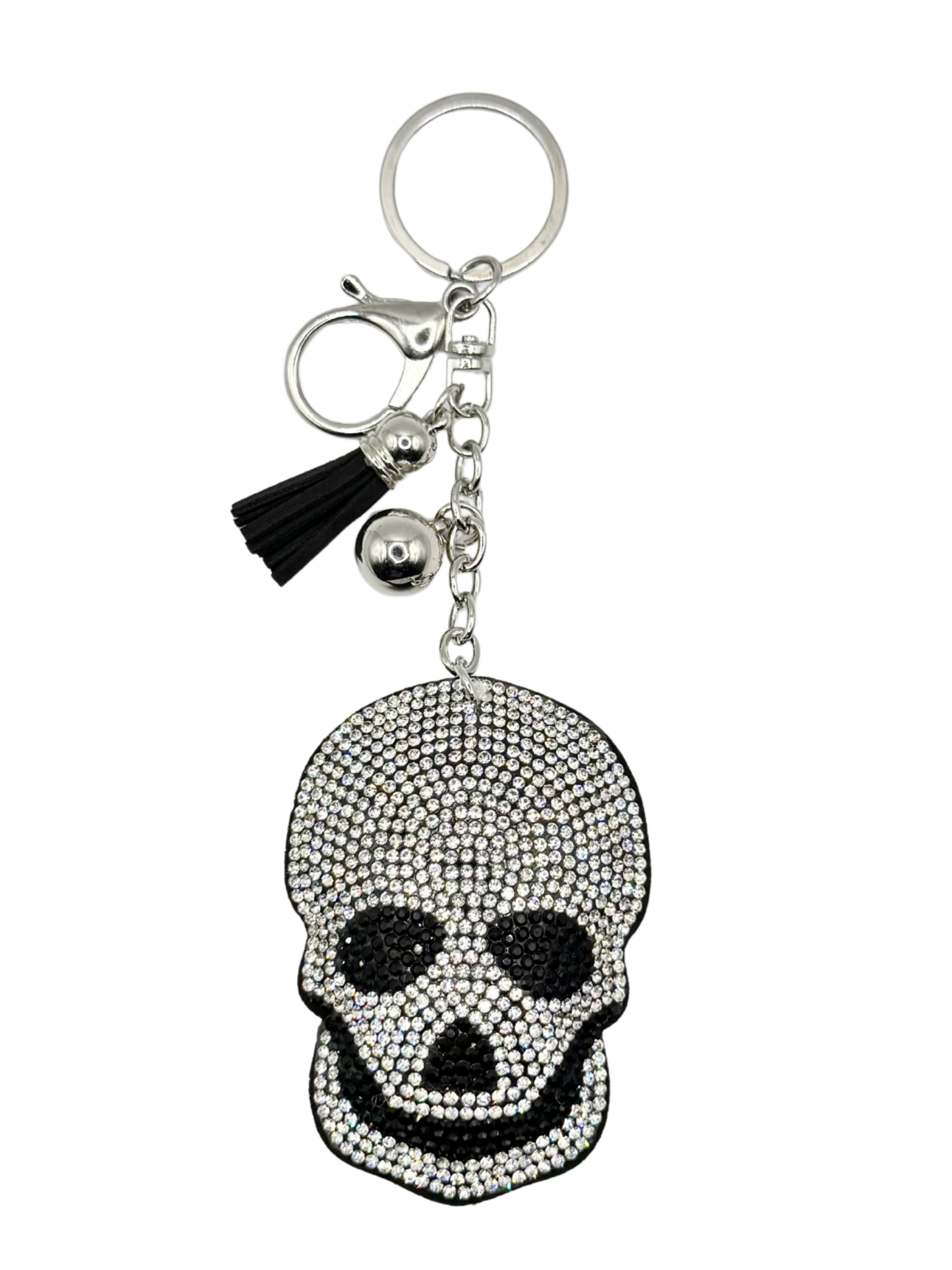 Skull Rhinestone Keychain