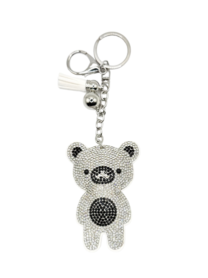 Bear Rhinestone Keychain