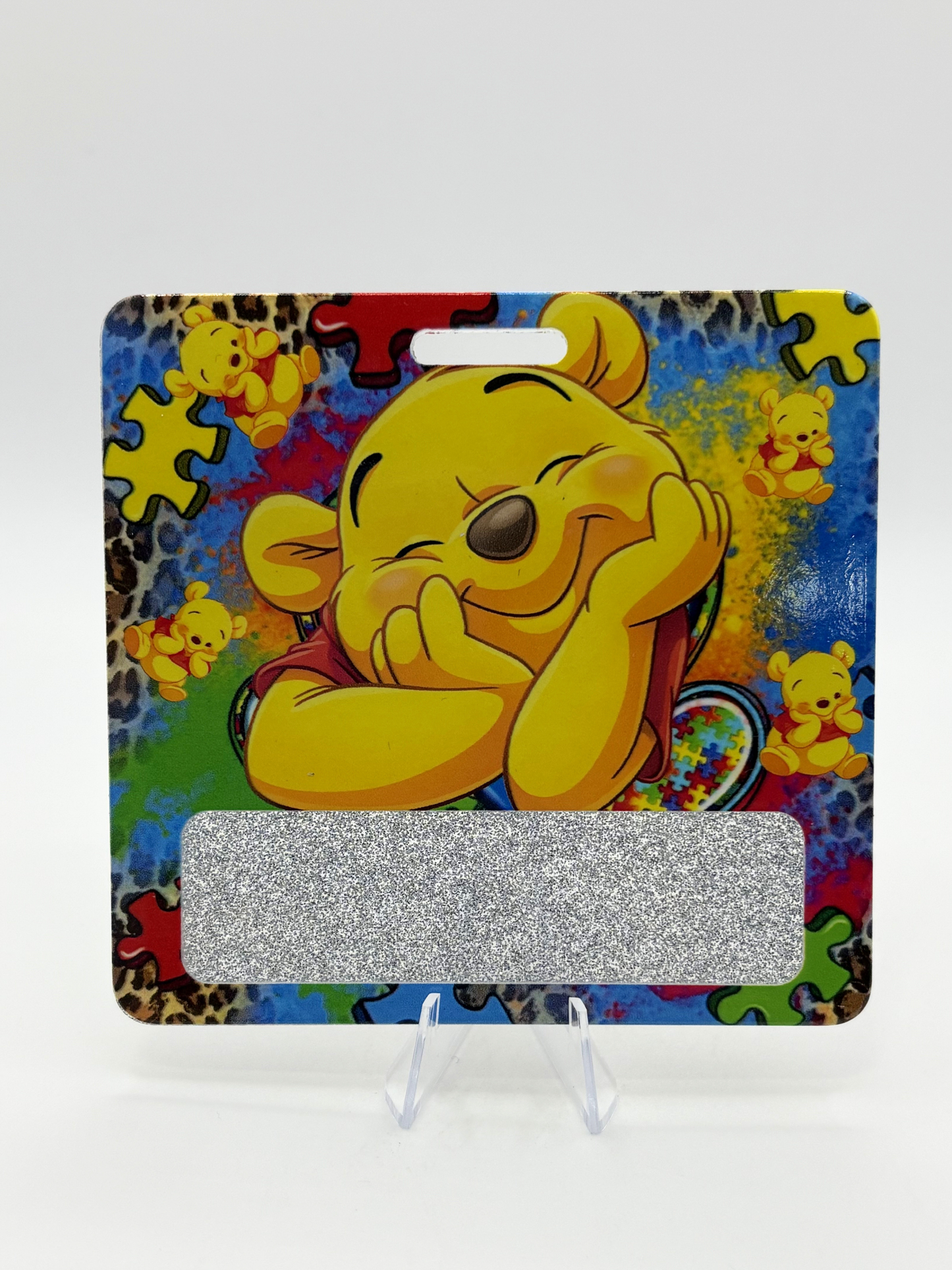 Autism Pooh Badge Buddy