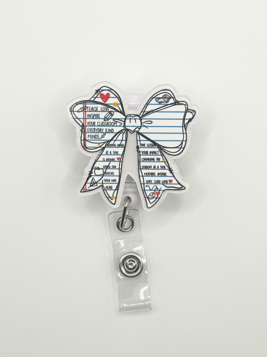 Bow Badge Reel