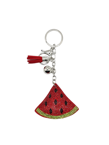 Watermelon Rhinestone Keychain