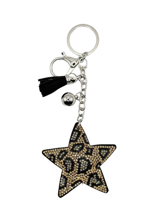 Star Rhinestone Keychain