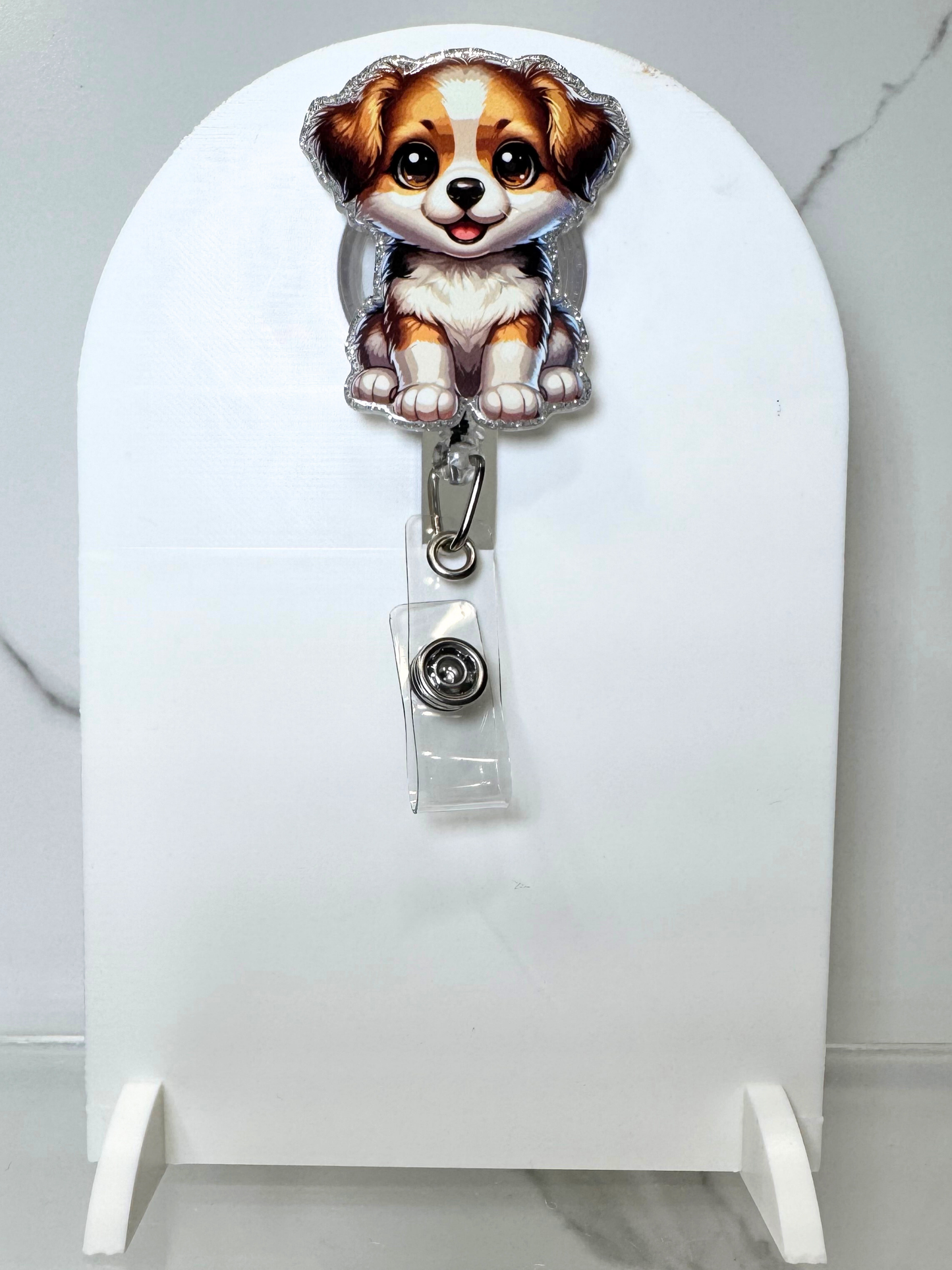 Dog Badge Reel